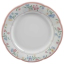 Kuchenteller Dessertteller 19,7 cm Mitterteich Form 2250 rosa Rand Dekor Stefanie gebraucht - gut