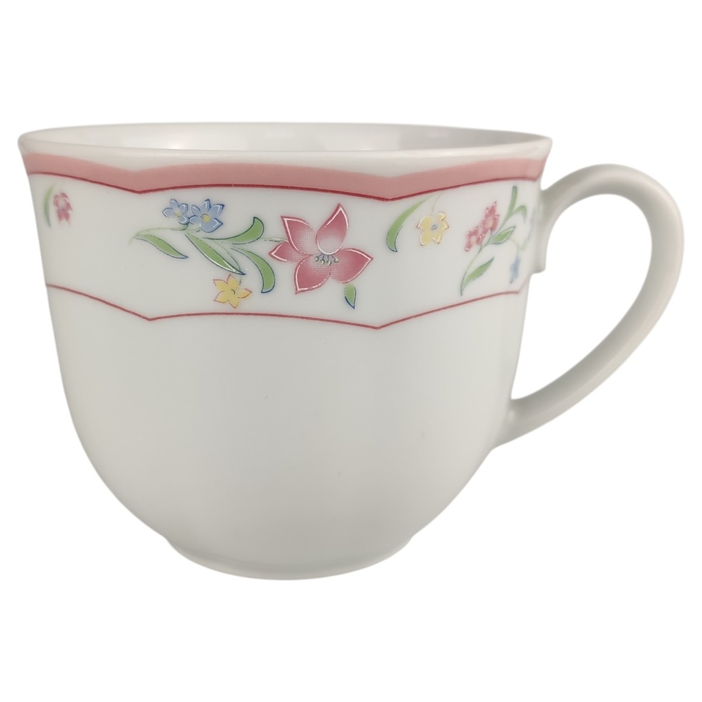 [45817079] Kaffeetasse Tasse Mitterteich Form 2250 rosa Rand Dekor Stefanie gebraucht - sehr gut