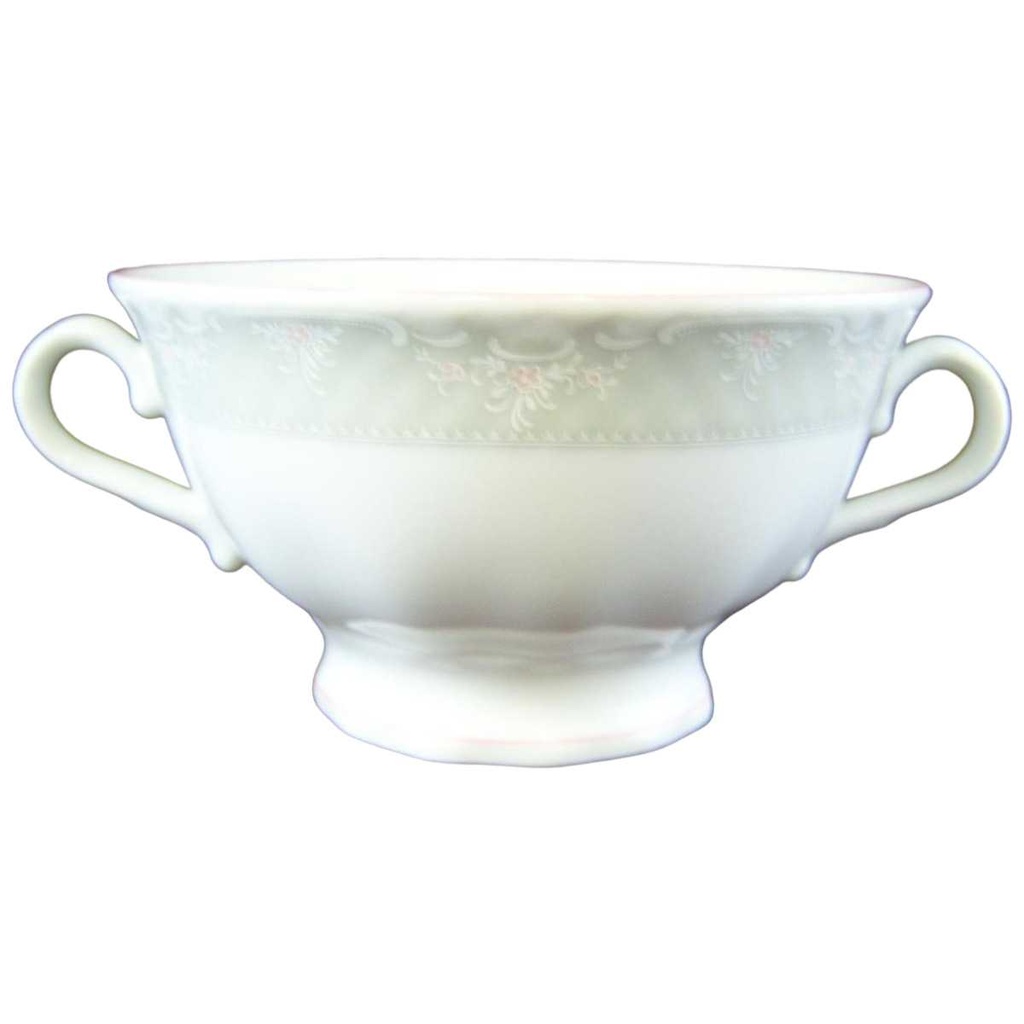 [4581716] Suppentasse Eschenbach La Reine Form 800 Graues Blumendekor Blumen gebraucht - sehr gut