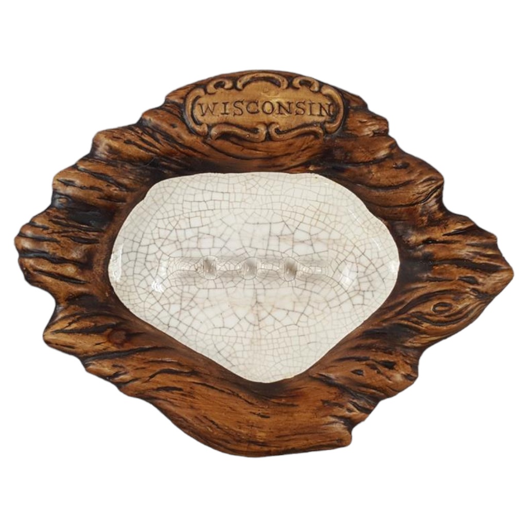 [45817171] Vintage Keramik Aschenbecher Wisconsin Treasure Craft 1963 Made In U.S.A.