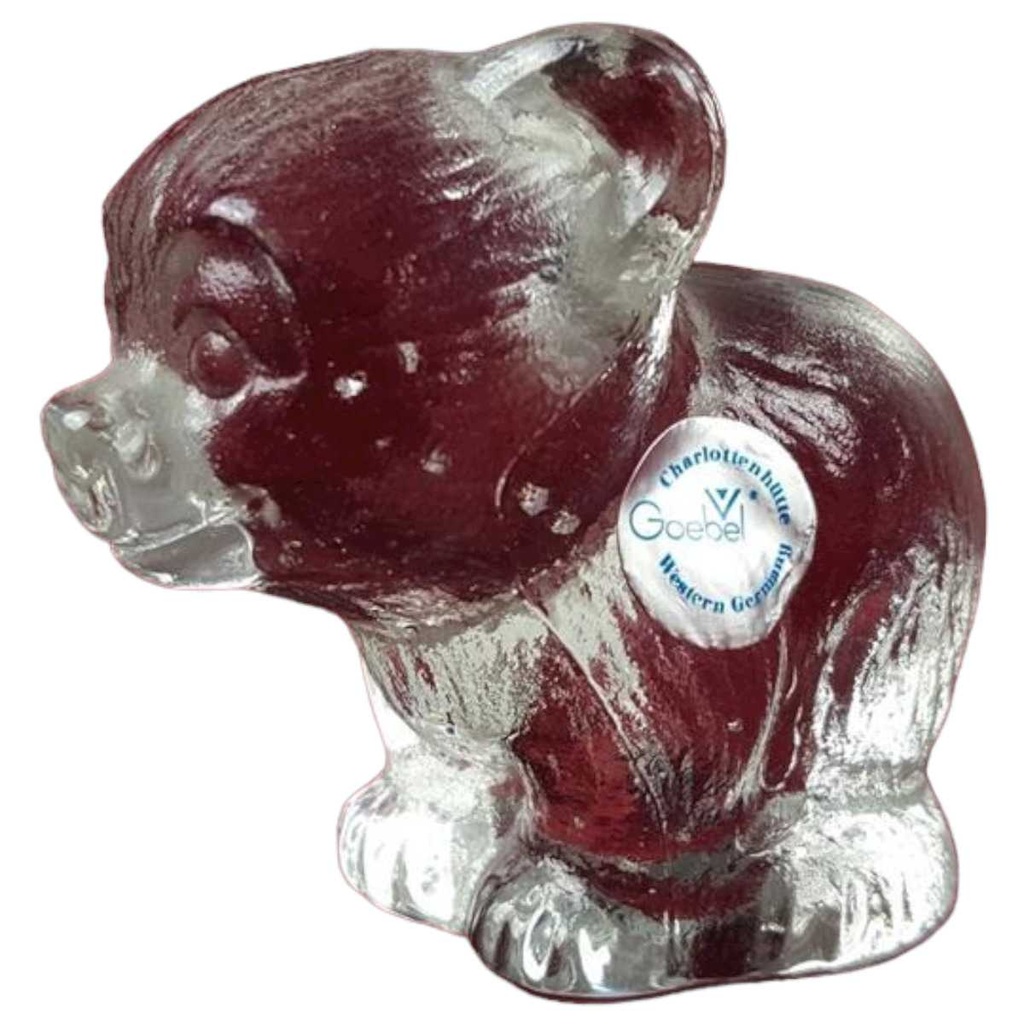 [45817230] Figur Goebel Bär Transparent W.Germany gebraucht - sehr gut