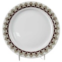 Kuchenteller Dessertteller Frühstücksteller 19 cm Eschenbach Venedig Perlrand Braun Grau gebraucht - gut