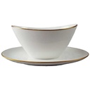 Sauciere mit Teller Goldrand 1tlg Seltmann Weiden Barbara 16594 gebraucht - gut