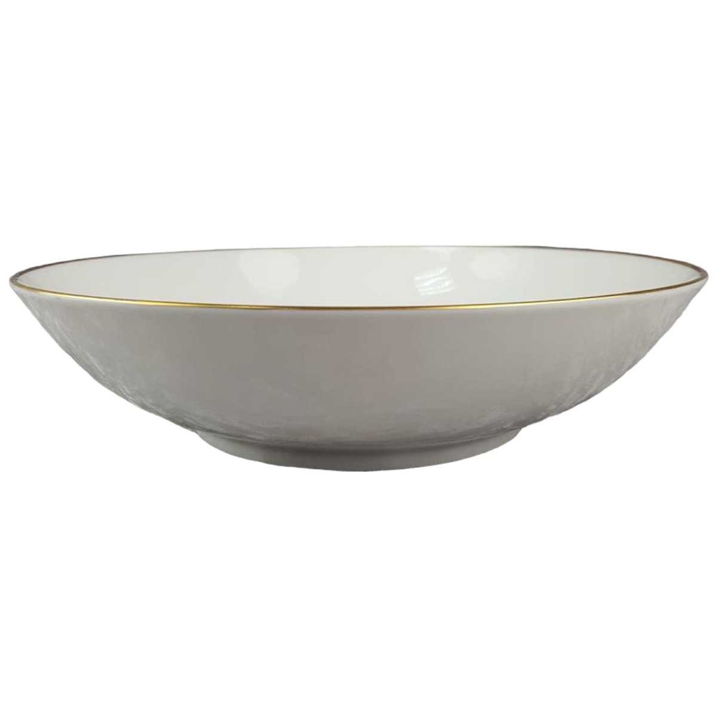 [45817301] Schüssel Goldrand 22,5 cm Seltmann Weiden Barbara 16594 Weiß gebraucht - gut