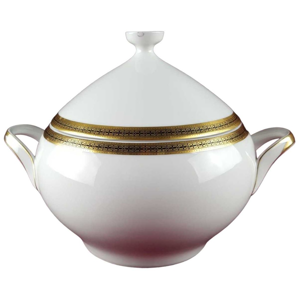 [45817320] Ragoutterrine Terrine Servierschüssel Golddekor 1,5 L Melitta Verona gebraucht - gut