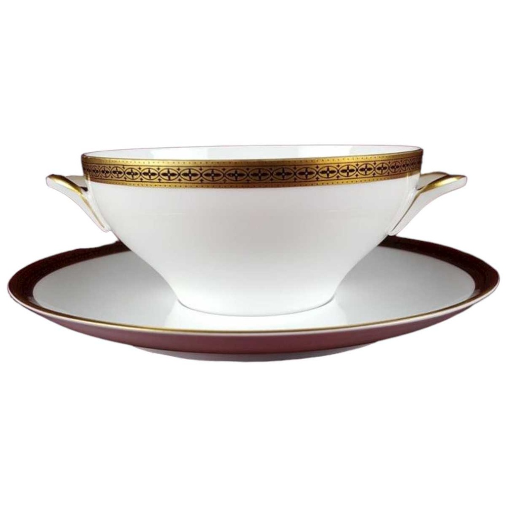 [45817327] Suppentasse mit Untertasse Golddekor Melitta Verona gebraucht - sehr gut