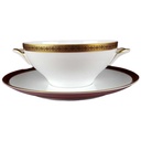 Suppentasse mit Untertasse Golddekor Melitta Verona gebraucht - sehr gut