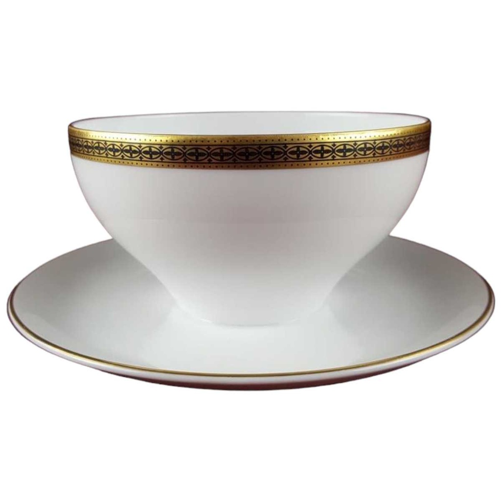 [45817328] Sauciere mit Teller Golddekor 1tlg Melitta Verona gebraucht - sehr gut