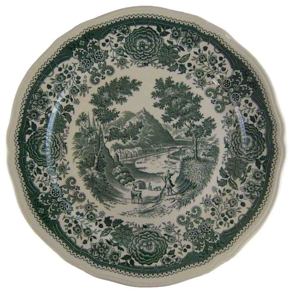 [4581736] Speiseteller Essteller 25 cm Villeroy & Boch Burgenland Grün gebraucht - gut