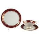 Teetasse Sammeltasse Tasse 3tlg Schaller Sammeltassen Elfenbein Beige Bavaria gebraucht - sehr gut
