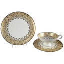 Teetasse Sammeltasse Tasse Golddekor 3tlg Kaiser Porzellan Alka Kunst Bavaria gebraucht - gut