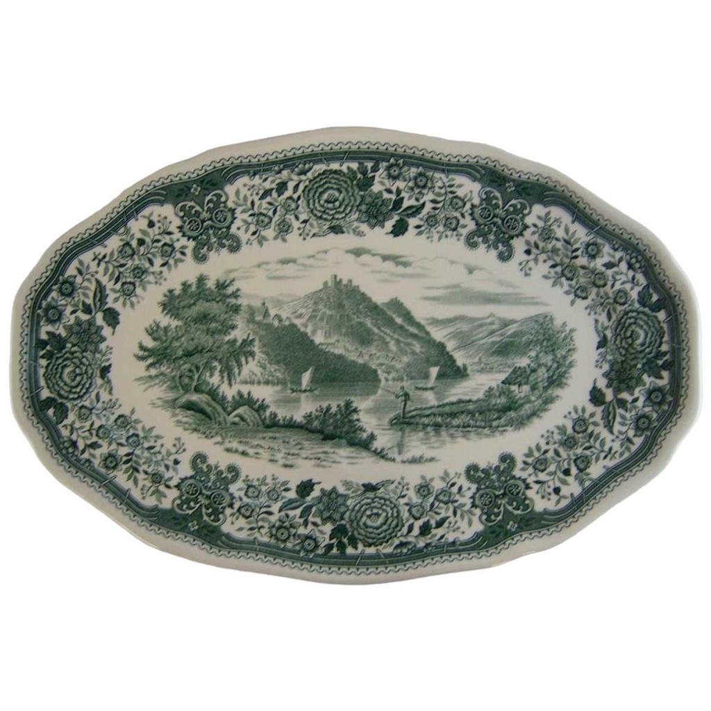 [4581737] Fleischplatte 30,5x20,2 cm Villeroy & Boch Burgenland Grün gebraucht - sehr gut