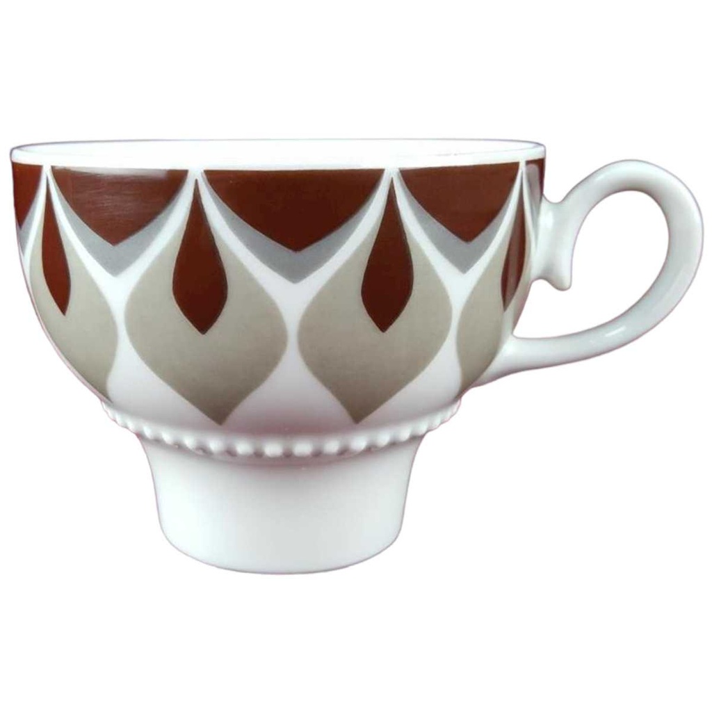 [45817406] Kaffeetasse Tasse Eschenbach Venedig Perlrand Braun Grau gebraucht - gut