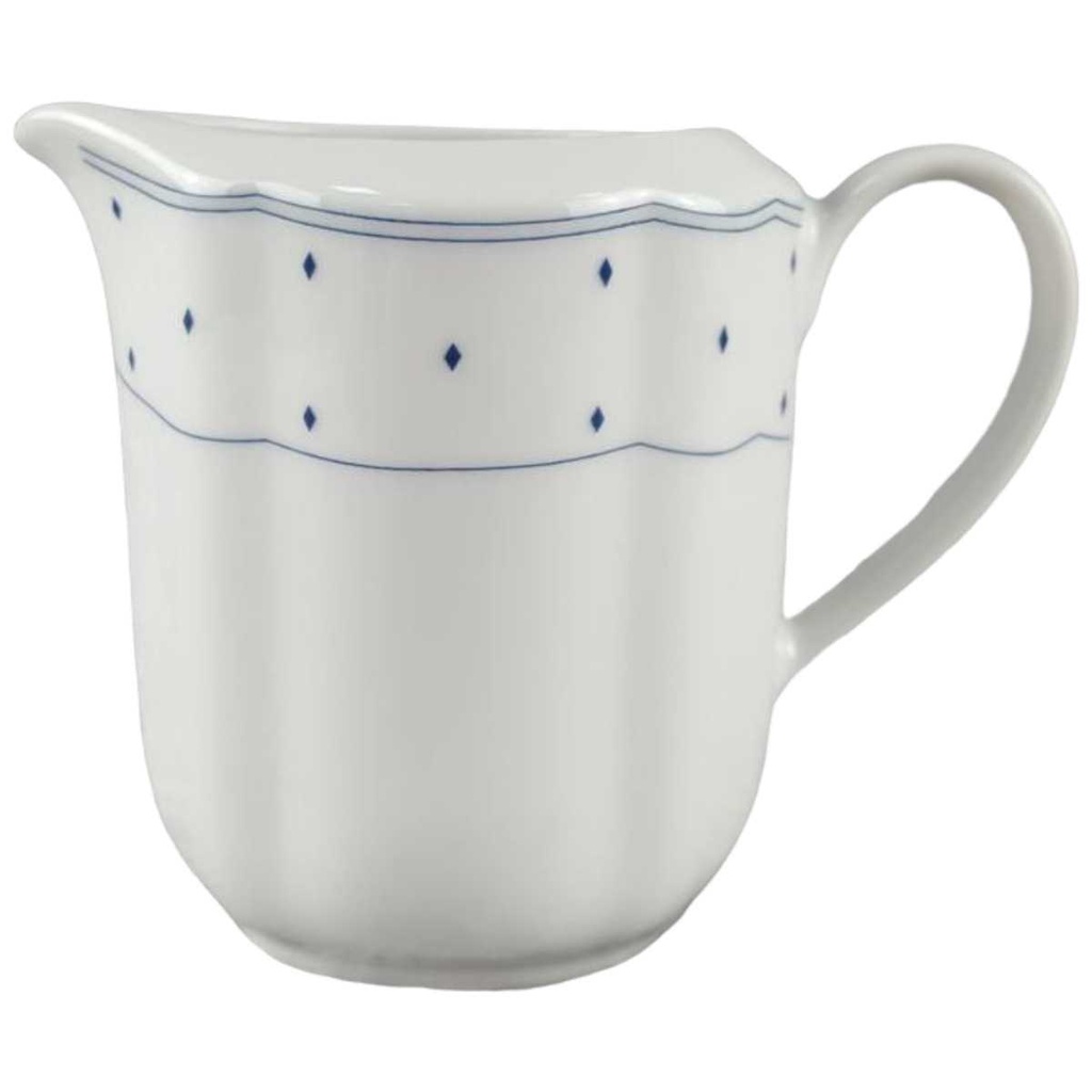 [45817452] Milchkännchen 0,2 L Marienbad Ingres Weiss Blaue Rauten Blau gebraucht - sehr gut