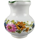 Keramik Milchkännchen mit Blumendekor 0,25 L