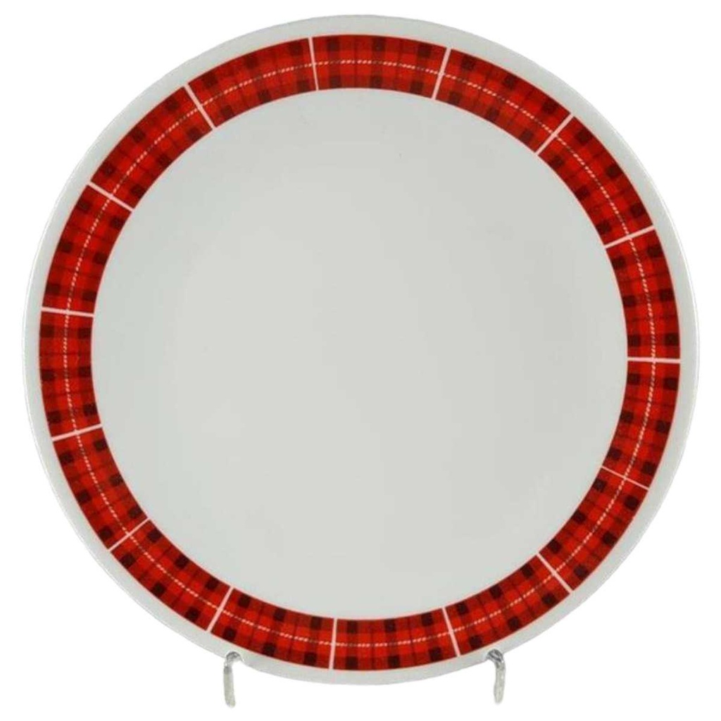 [45817500] Kuchenteller Dessertteller Frühstücksteller 19 cm Seltmann Weiden Cora Schottenkaro gebraucht - akzeptabel
