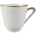 Kaffeetasse Tasse Goldrand Zeh Scherzer Rillenrelief 1750
