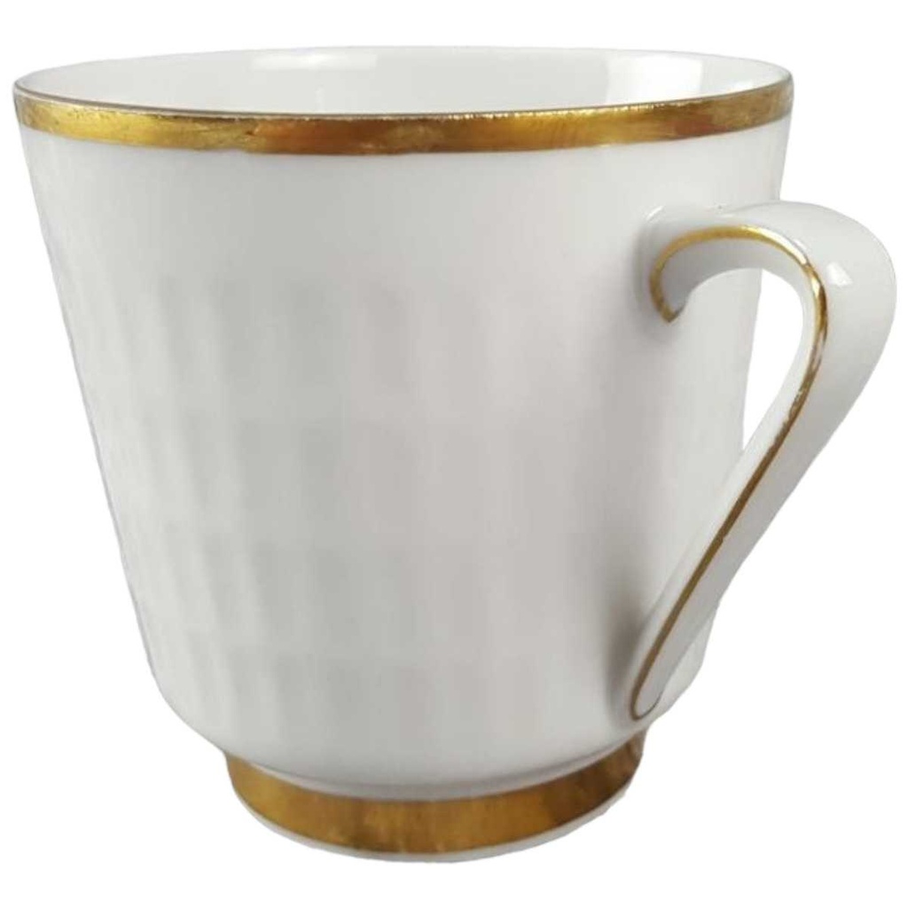 [45817518] Kaffeetasse Tasse Goldrand Zeh Scherzer Rillenrelief 1680