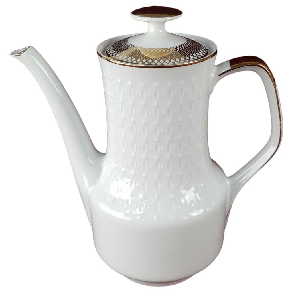 Kaffeekanne Kanne Golddekor 1,4 L Mitterteich Form 700 gebraucht - sehr gut