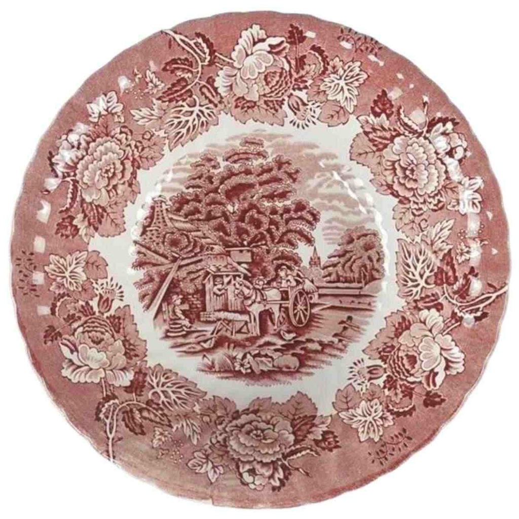 Schüssel 23,5 cm Wood & Sons England English Scenery Rot gebraucht - sehr gut