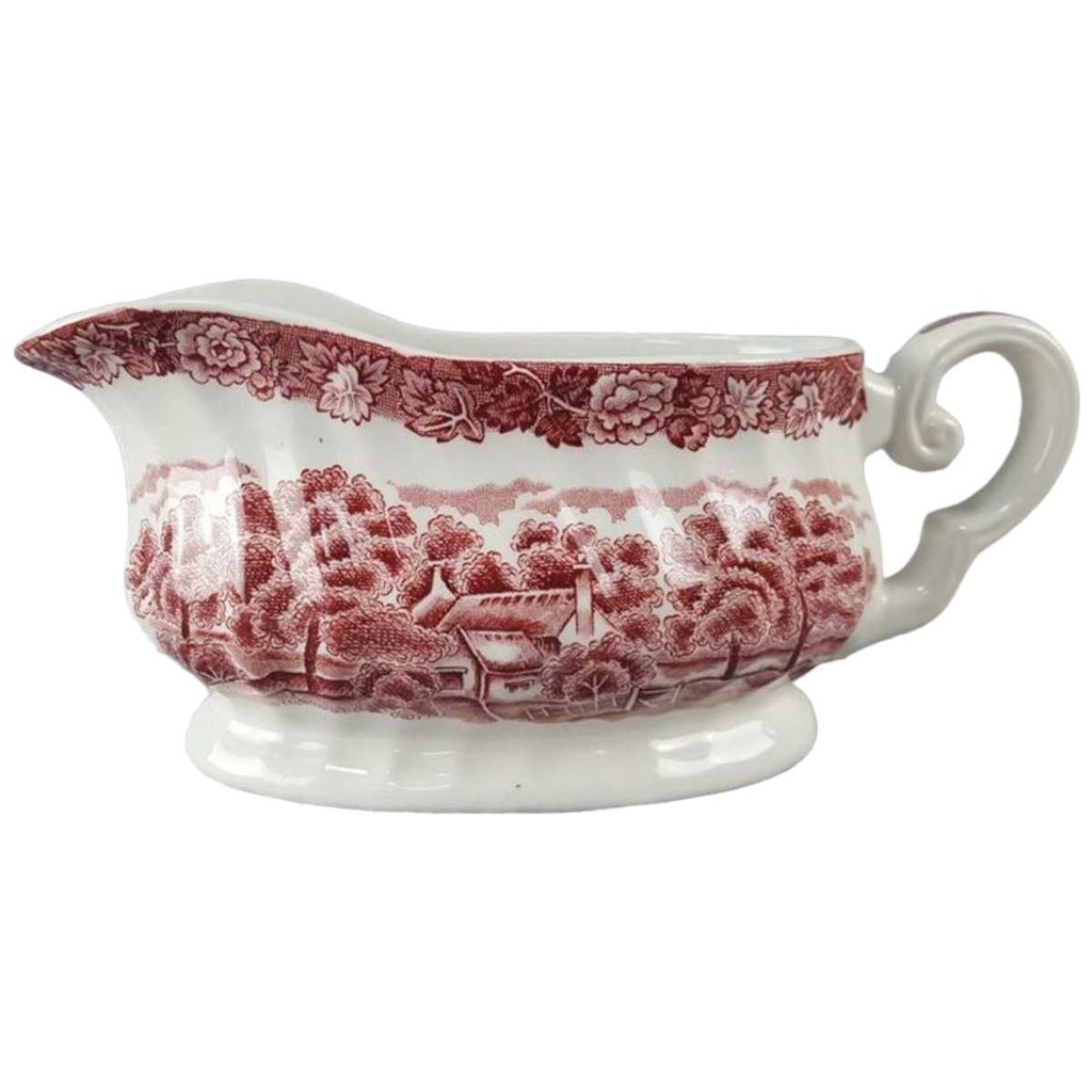 Sauciere Wood & Sons England English Scenery Rot gebraucht - gut