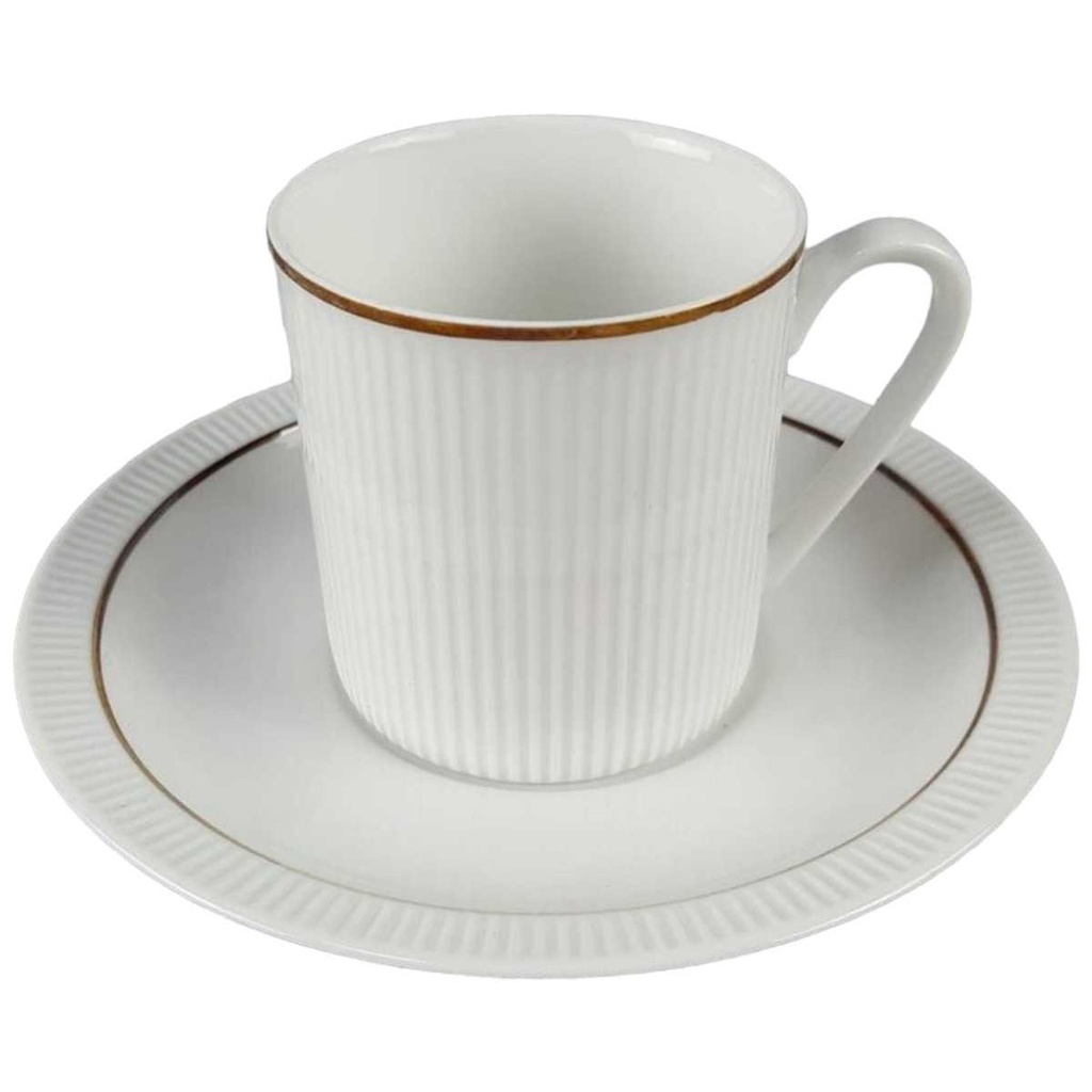 [45817574] Kaffeetasse mit Untertasse Tasse Goldrand Arzberg Form 2075 Secunda
