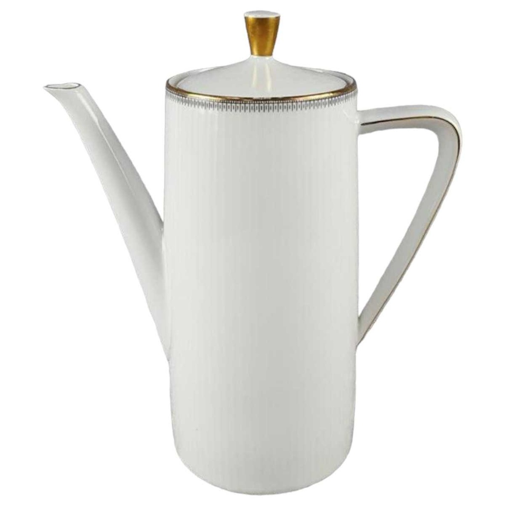 Kaffeekanne Kanne 1,5 L Seltmann Weiden Monika Schwarz Gold 31646 gebraucht - gut