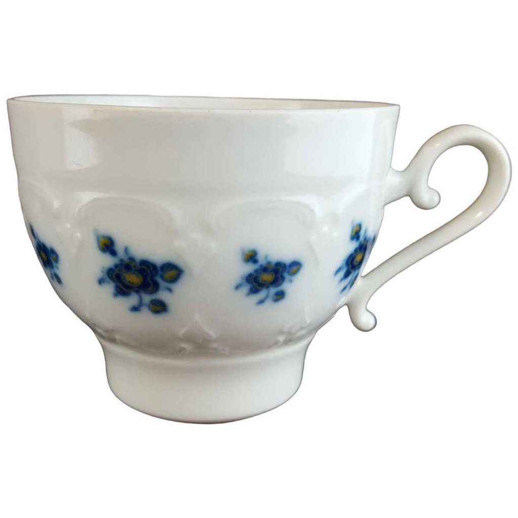 [4581759] Kaffeetasse Tasse Krautheim Sissy blau gelbe Blumen echt Kobalt gebraucht - gut