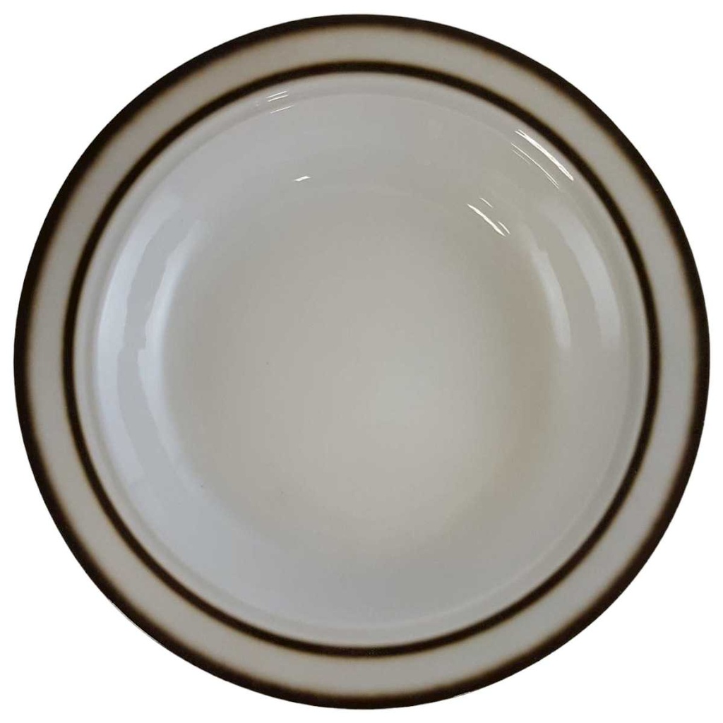 [4581760] Suppenteller 21,8 cm Winterling Kirchenlamitz Rillenrelief Braun gebraucht - sehr gut