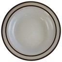 Suppenteller 21,8 cm Winterling Kirchenlamitz Rillenrelief Braun gebraucht - sehr gut