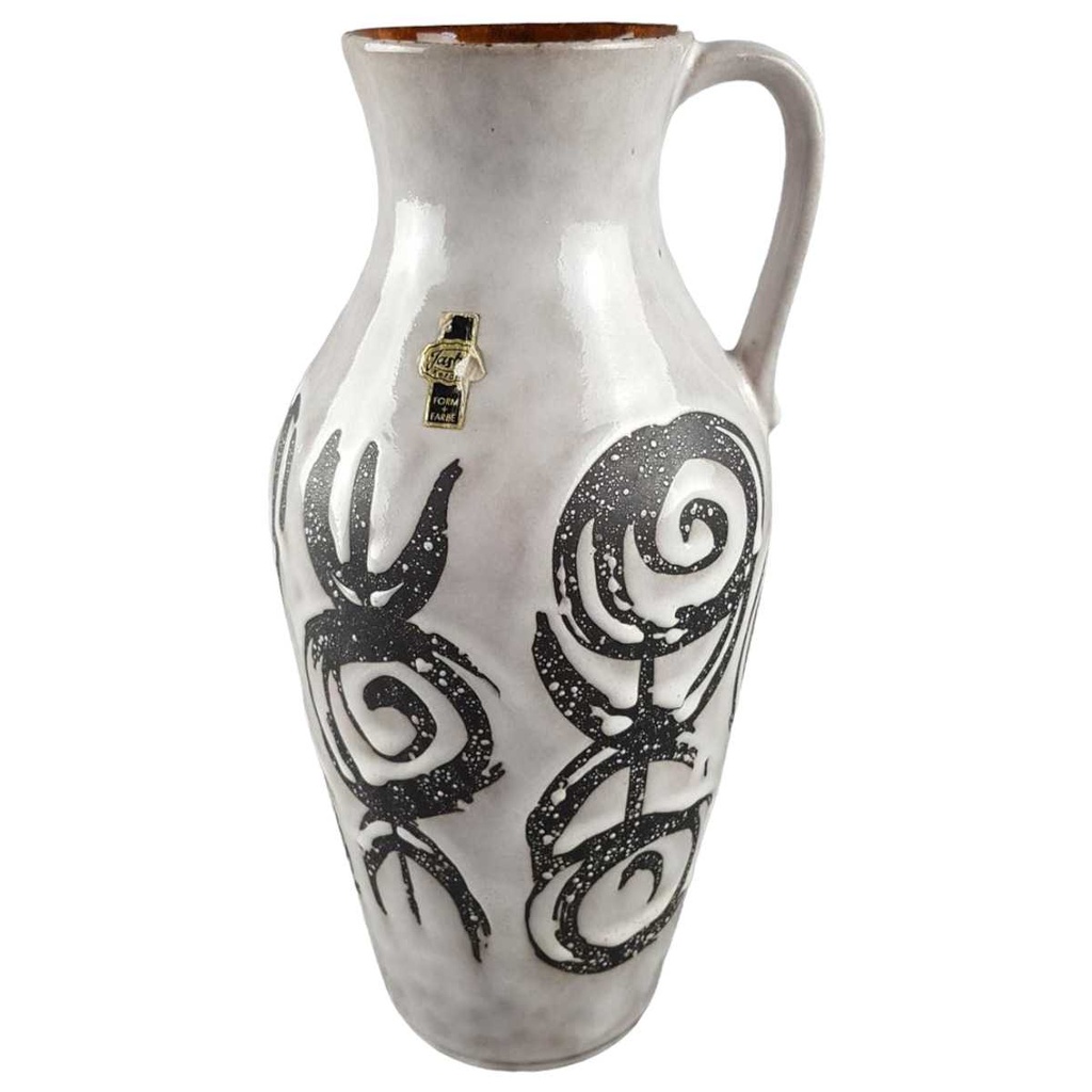 [45817603] Vase 29,4 cm Jasba Keramik Weiß gebraucht - gut