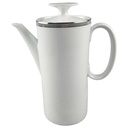 Kaffeekanne Kanne 1,25 L Thomas Porzellan Medaillon Grau Platinrand gebraucht - gut