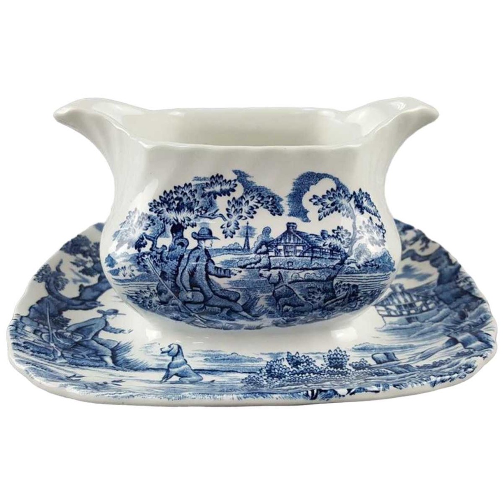 [45817619] Sauciere mit Teller 1tlg 0,4 L Myott The Hunter Blau
