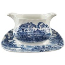 Sauciere mit Teller 1tlg 0,4 L Myott The Hunter Blau
