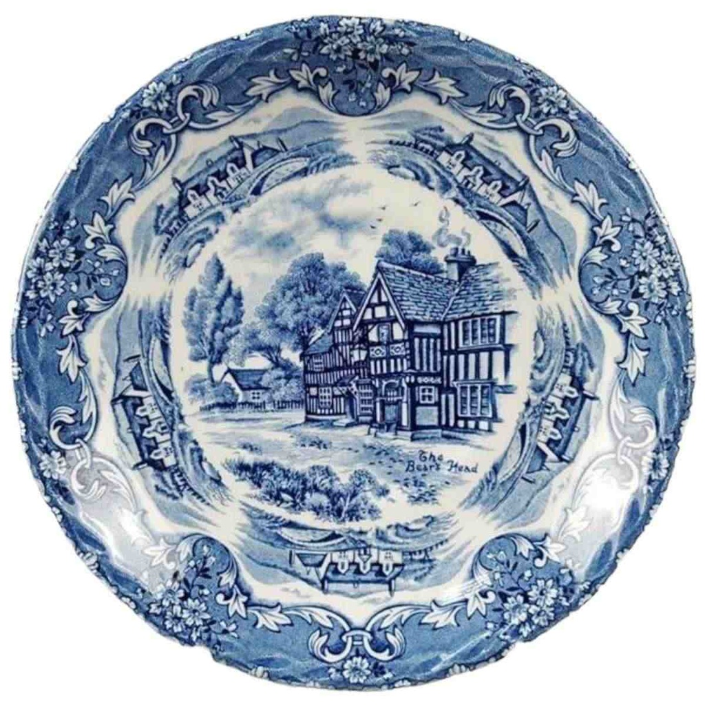 [45817628] Untertasse für Suppe 16 cm Grindley English Country Inns Blau gebraucht - gut