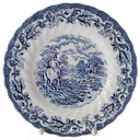 Kuchenteller Dessertteller Frühstücksteller 20,1 cm Myott Country Life Blau gebraucht - gut