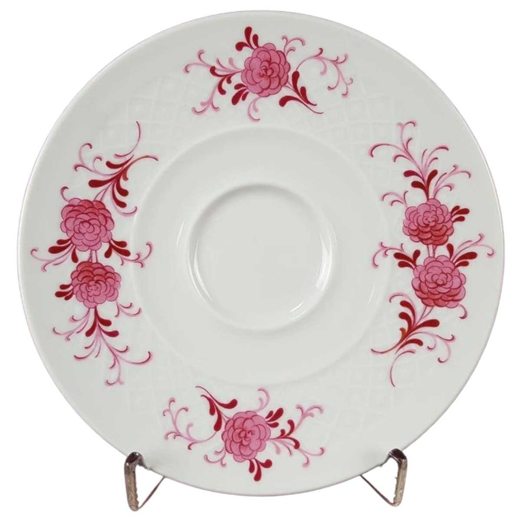 [45817641] Untertasse für Kaffee 14,5 cm Seltmann Weiden Annabell rote Blüte 26043 gebraucht - sehr gut
