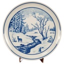 Hutschenreuther Porzellan Wandteller D 19,8 cm Wintermotiv 2