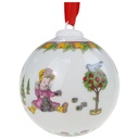 Weihnachtskugel Hutschenreuther 1993 Bauklötzchen gebraucht - neuwertig