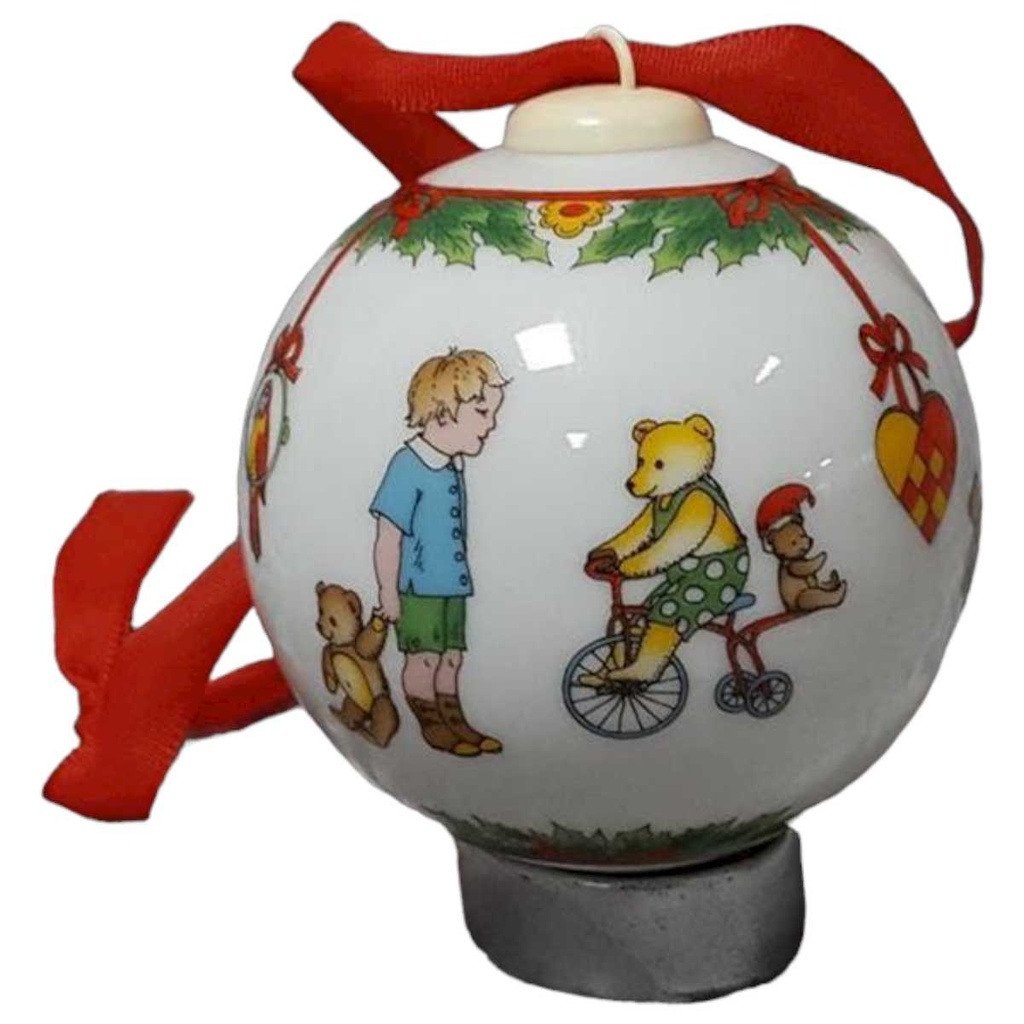 [45817709-1997] Weihnachtskugel Hutschenreuther 1997 Bärenstube gebraucht - sehr gut