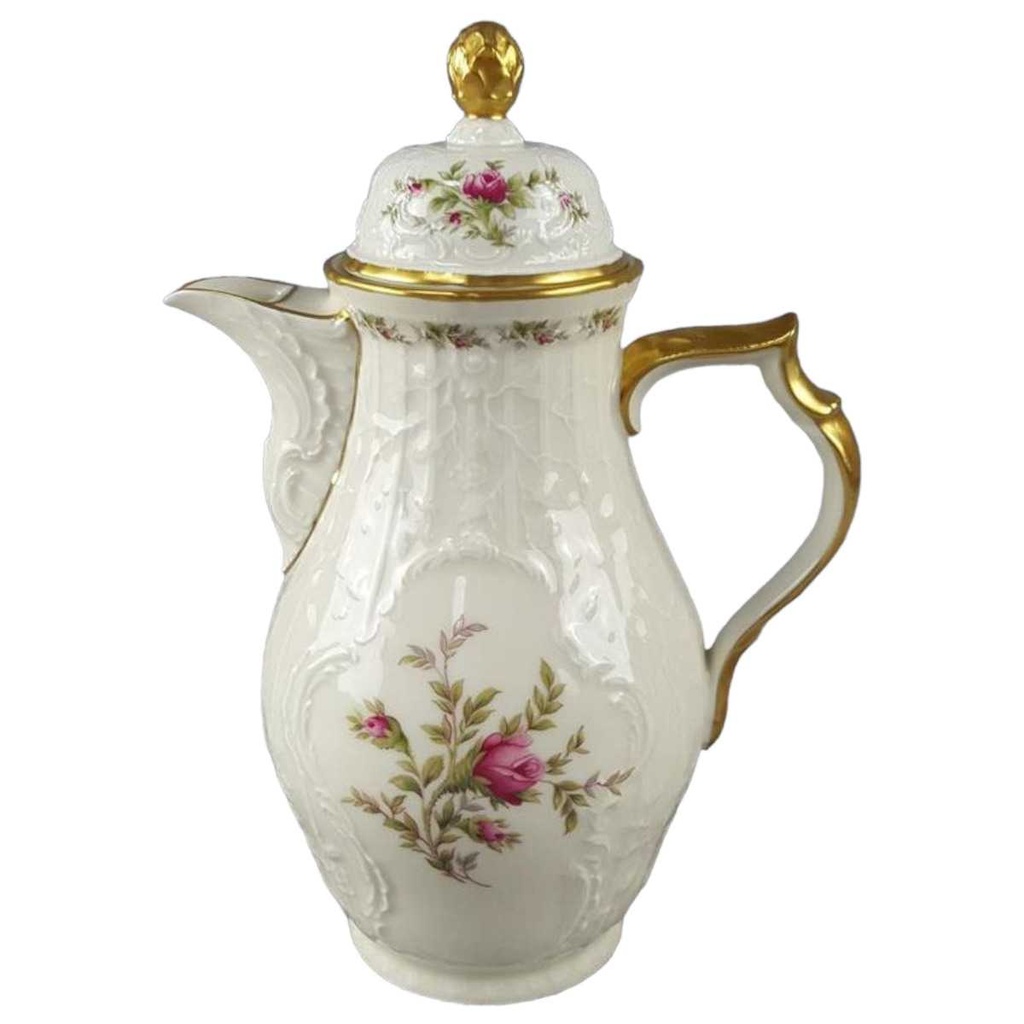 [45817726] Kaffeekanne 1,1 L Rosenthal Sanssouci Moosrose Elfenbeinfarben Elfenbein Beige gebraucht - akzeptabel