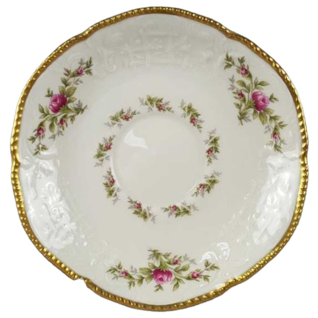 [45817728] Untertasse für Kaffee 14,5 cm Rosenthal Sanssouci Moosrose Elfenbeinfarben Elfenbein Beige gebraucht - sehr gut