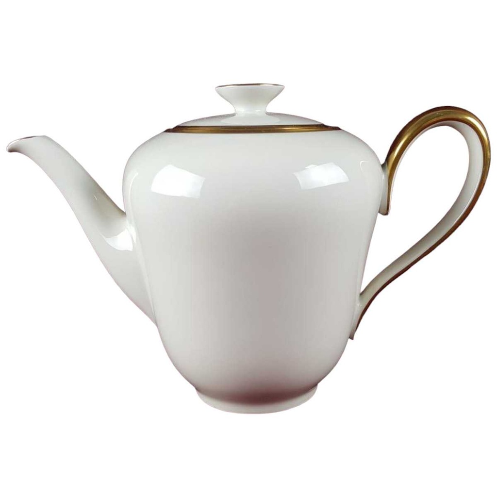 Kaffeekanne Kanne Goldrand 1,6 L Rhenania Duisdorf Elfenbein mit 4mm Beige gebraucht - gut