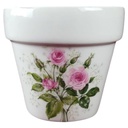 Edite Par Gout De Ville Limoges rosa Rosen Blumenübertopf H 10,5 D 11,8 cm