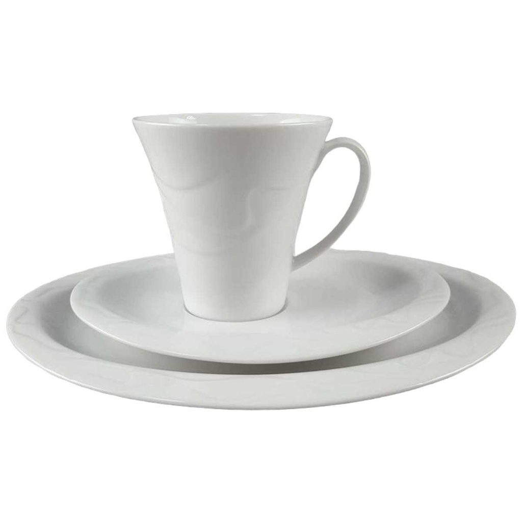 [45817859] Kaffeegedeck 3tlg Seltmann Weiden Allegro Weiß gebraucht - gut