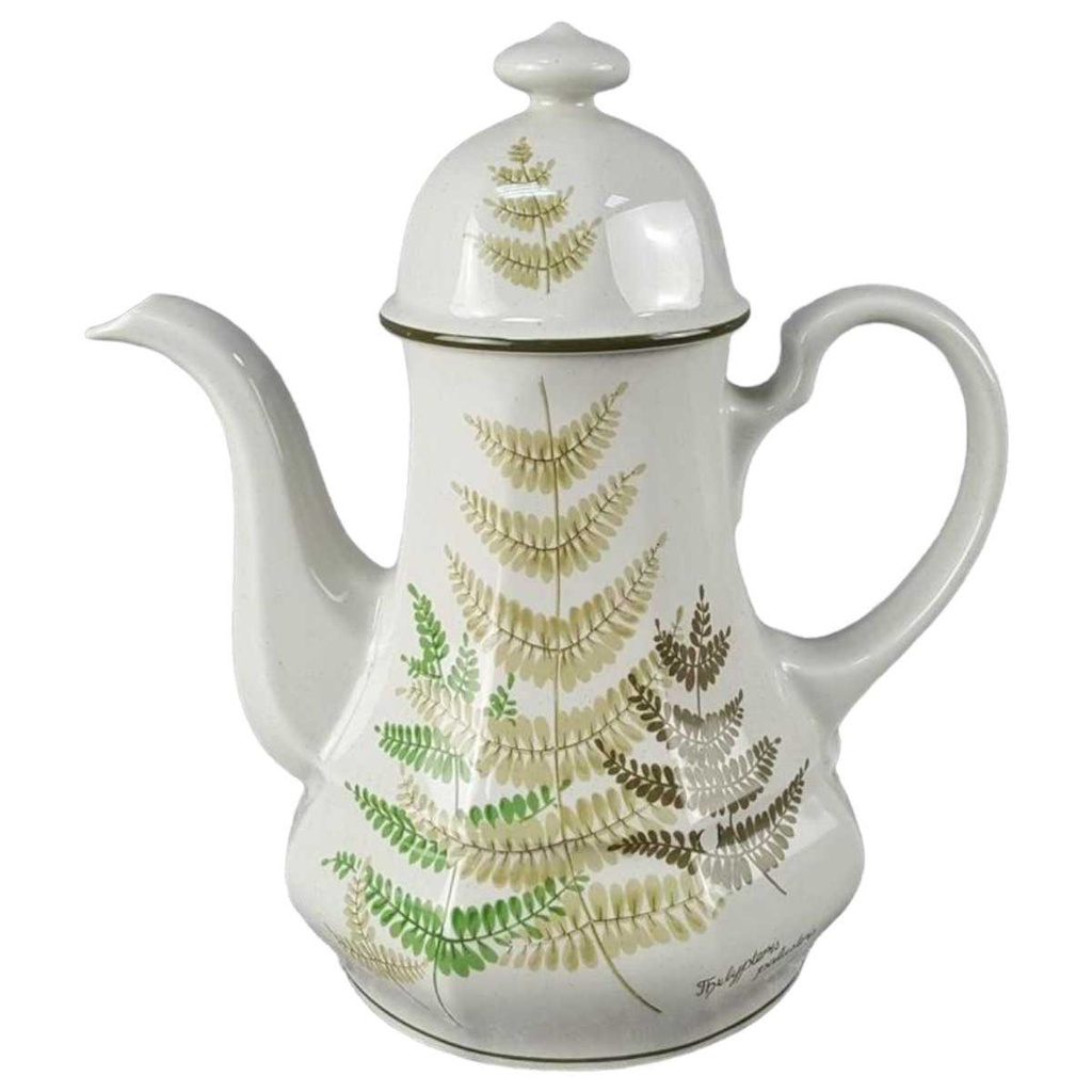 [45817883] Kaffeekanne Kanne 0,95 L Winterling Kirchenlamitz Farn Thelypteris palustris Grün gebraucht - sehr gut