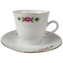 Mokkatasse Tasse Espressotasse mit Untertasse Goldrand Winterling Marktleuthen Bavaria gebraucht - sehr gut