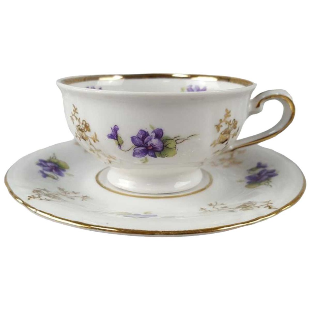 [45817902] Mokkatasse Tasse Espressotasse Goldrand Schaller Bavaria gebraucht - gut