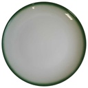 Speiseteller Essteller 25 cm Melitta Lindau Grüner Rand gebraucht - gut