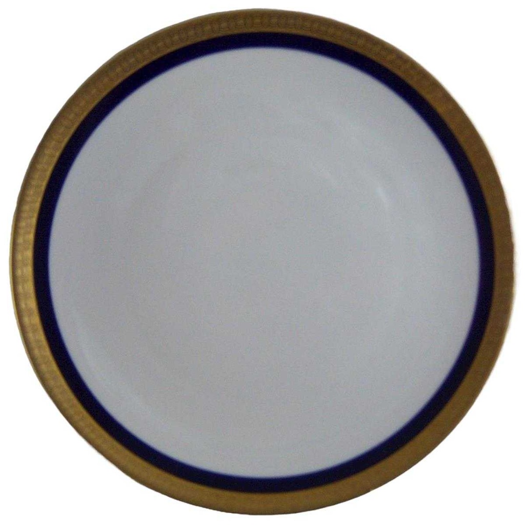 [4581804] Kuchenteller 19,5 cm Winterling Marktleuthen Kobaltrand mit Goldraute rund gebraucht - gut
